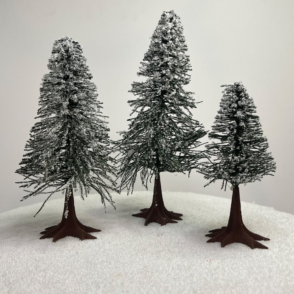 Department 56 Frosted Norway Pines Christmas Village Accessory from 1989 - Picture 5 of 6